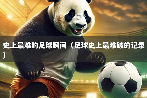 史上最难的足球瞬间（足球史上最难破的记录）
